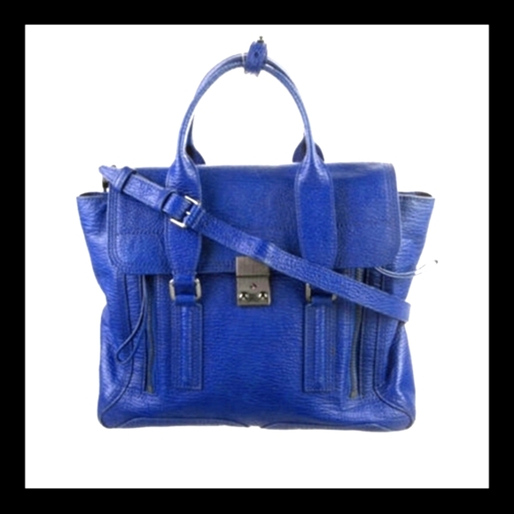 ⚡ PHILIP LIM 3.1 authentic Pashli blue leather satchel - Picture 1 of 6